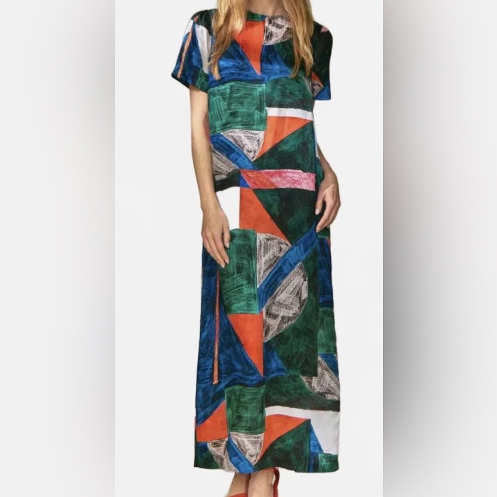 HUNTER BELL Valerie Dress in Mosaic - Picture 3 of 10